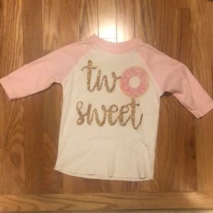 Second birthday shirt- two sweet